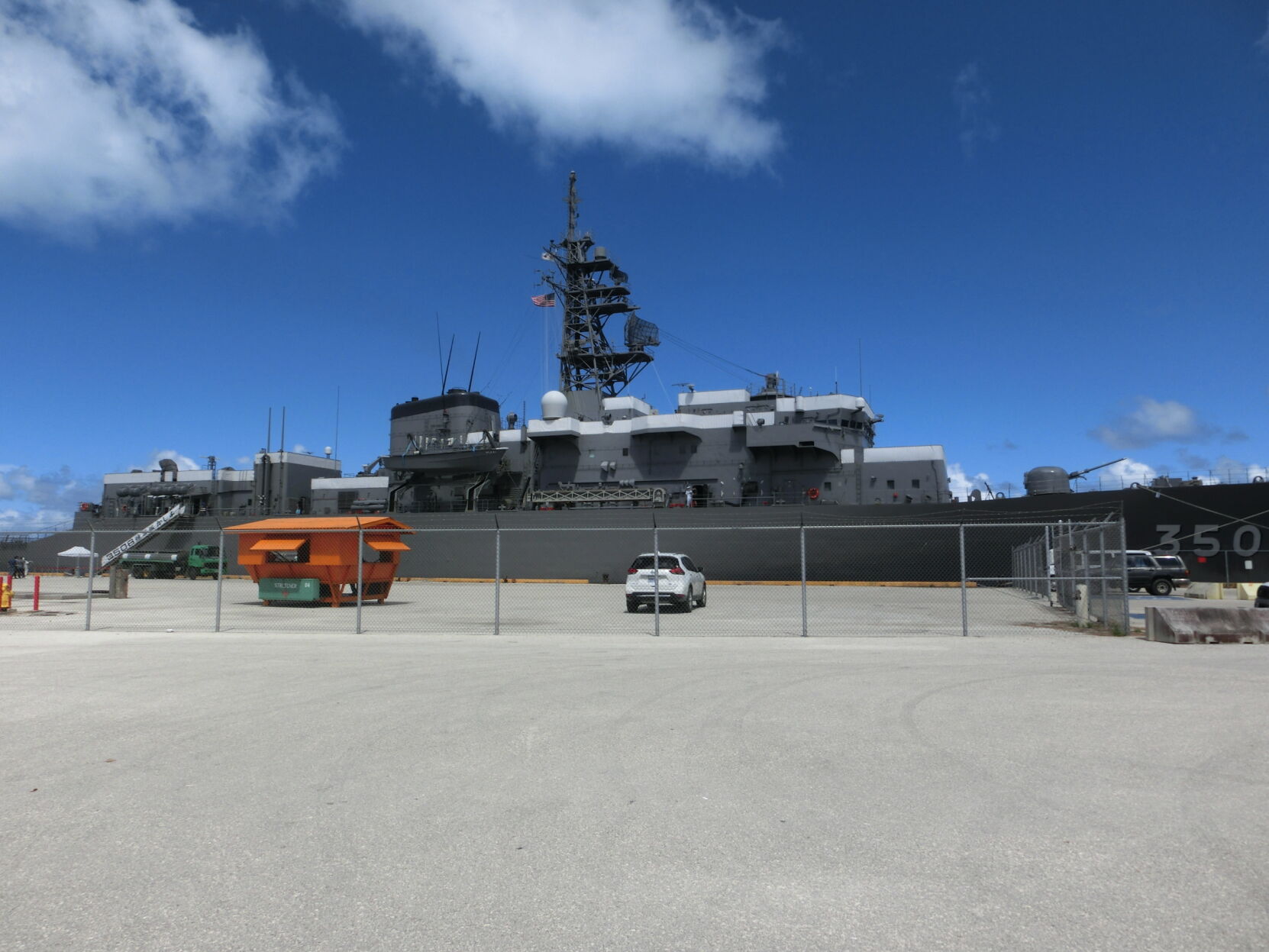 Japan Maritime Self-Defense Force training vessel Kashima visits Saipan